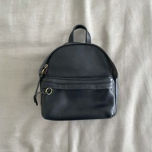 Madewell lorimer mini leather backpack